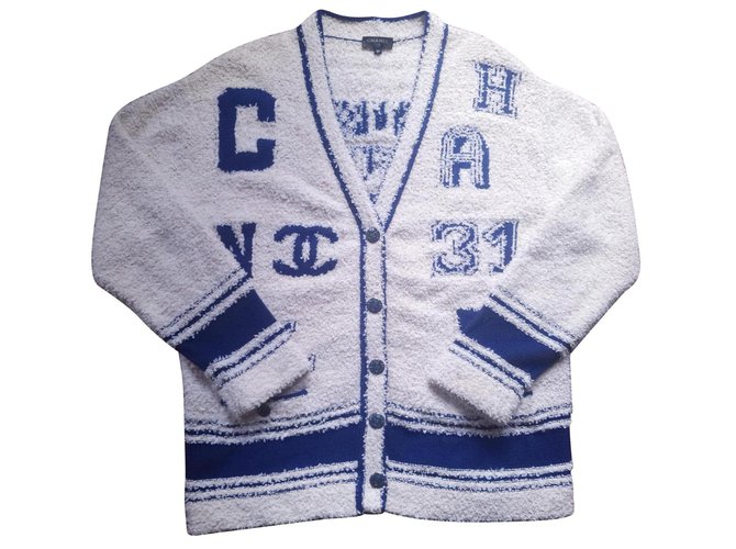 Chanel Spring-Summer Pre- Collection 2019 Cream Navy blue Cotton  ref.131566