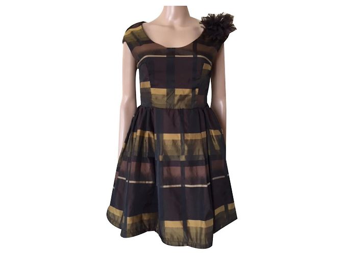 Autre Marque Brown Polyester Dress S