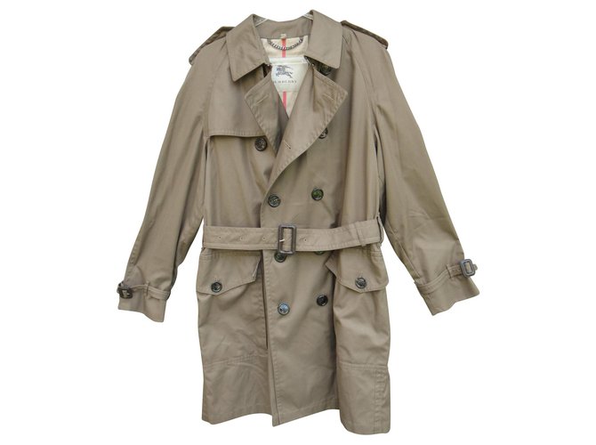 trench court Burberry taille 50 état neuf Coton Polyester Marron  ref.131576