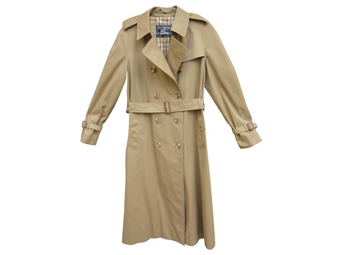 vintage Burberry trench color coffee perfect condition Caramel Cotton Polyester  ref.131584