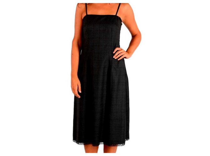 Prada Women's dress Black Wool  ref.131668