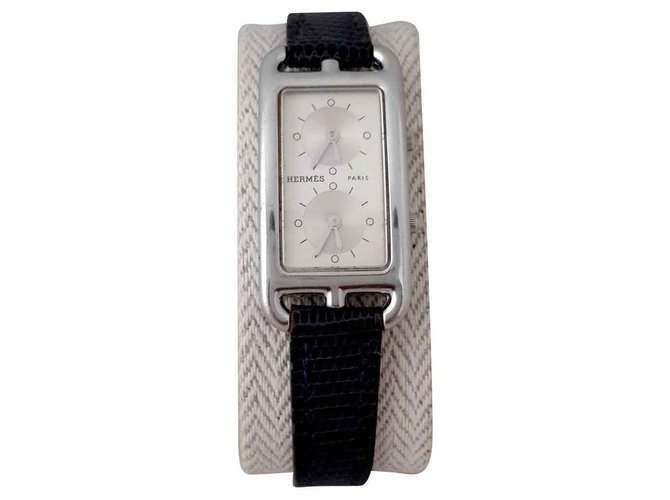 Hermès Feine Uhren Silber Stahl  ref.131710