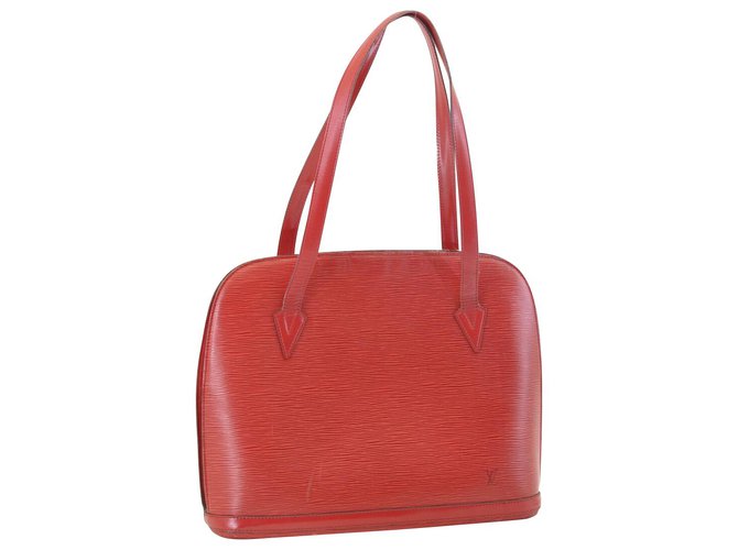 Louis Vuitton Lussac Red Leather  ref.131716