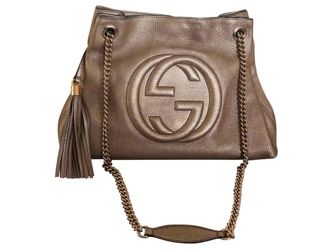 Gucci Soho D'oro Bronzo Pelle  ref.131765