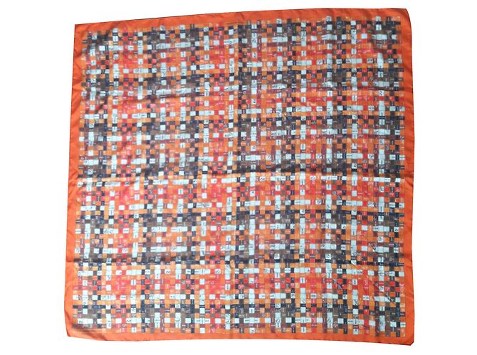 Hermès Bolduc ao quadrado Laranja