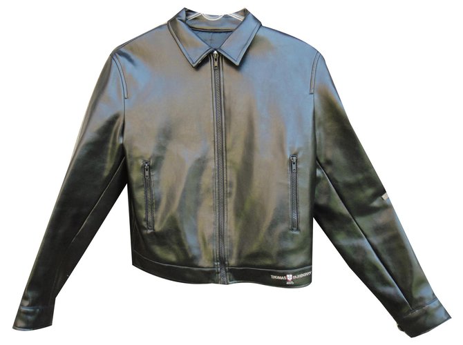 Burberry leather imitation jacket Black Leatherette ref.131825 - Joli Closet