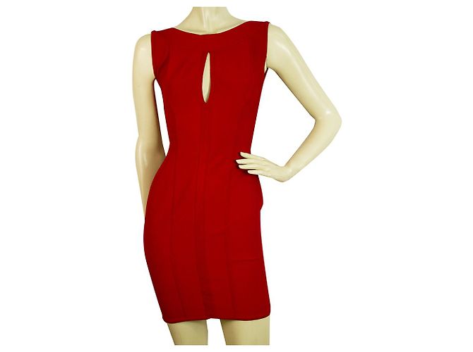 Herve L Leroux Dresses Red