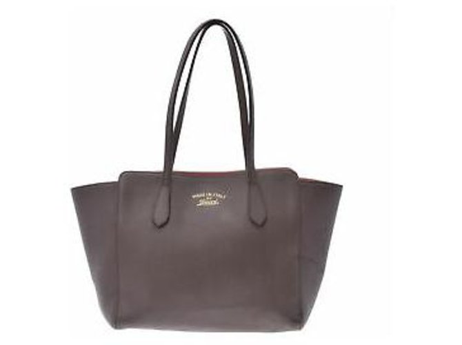Gucci leather bag Grey  ref.131884