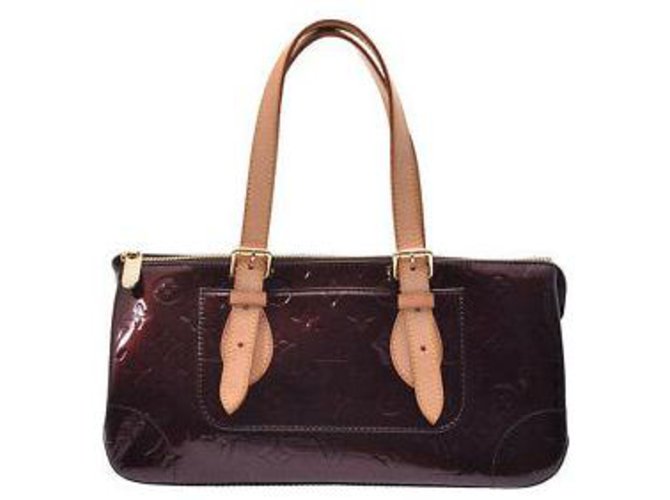 Louis Vuitton Handtasche Schwarz Lackleder  ref.131932