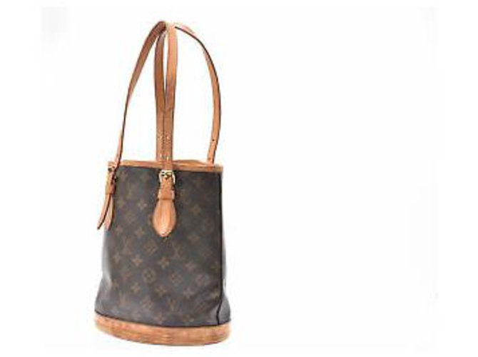 Louis Vuitton Bucket Brown Cloth  ref.131945