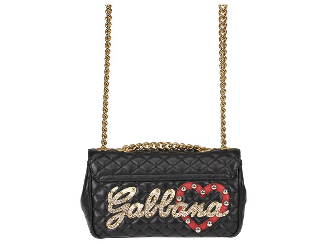 Dolce & Gabbana Dolce e Gabbana Tasche neu Schwarz Leder  ref.132125
