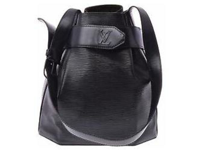 Louis Vuitton Sac d'epaule Black Leather  ref.132126