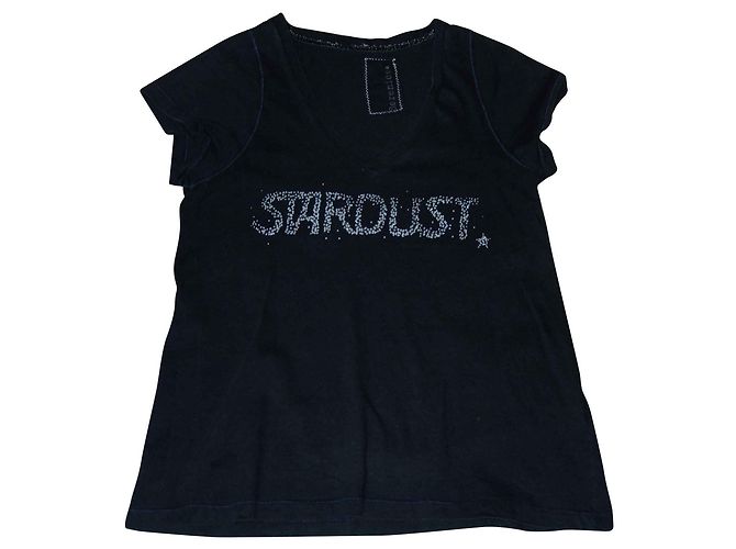 T-shirt Berenice solta preta de algodão Preto