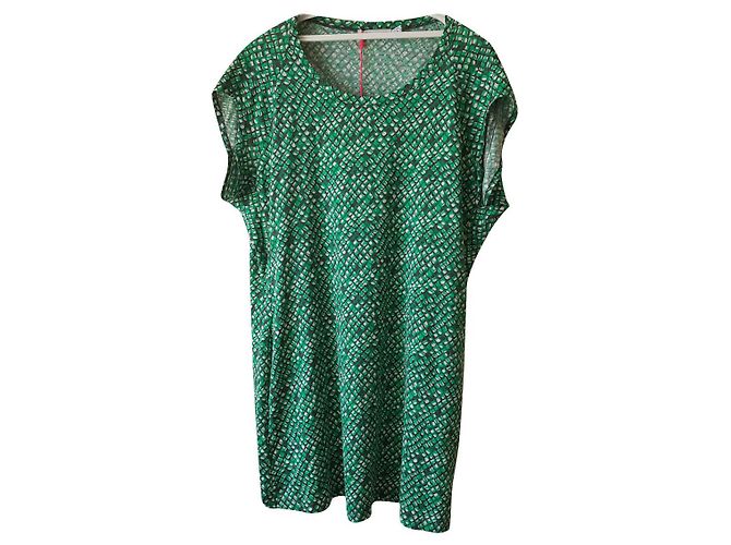Vestido de algodón verde See by Chloé
