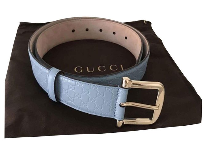 blue gucci belt