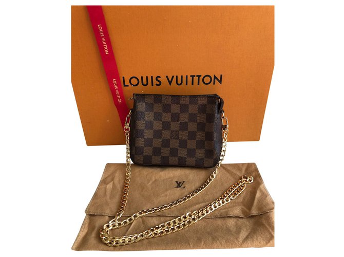 Louis Vuitton Bolsas Marrom Lona  ref.132212
