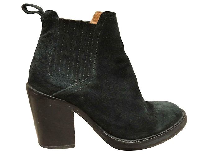 Botas de camurça Maje Preto