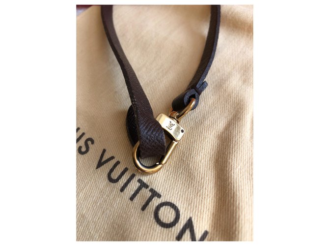 Louis Vuitton pulseira marrom Couro  ref.132233