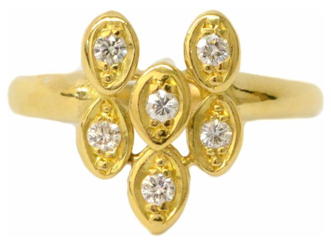 Anel de Diamante Dior Amarelo Ouro amarelo  ref.132255
