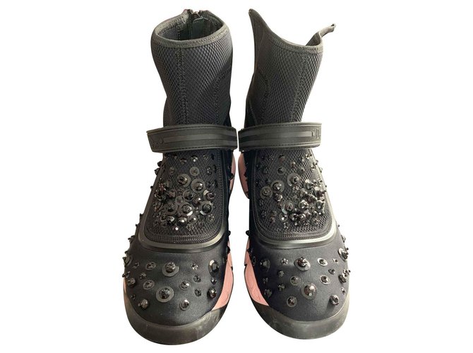 Dior Fusion sneakers Black Synthetic  ref.132332