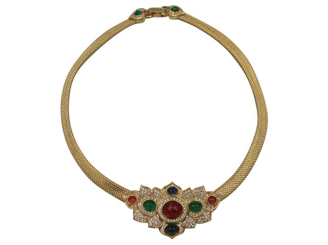 Dior Halsketten Golden Metall  ref.132343