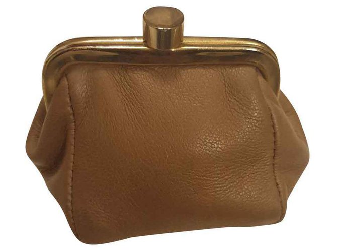 Lanvin Purses, wallets, cases Caramel Leather  ref.132355