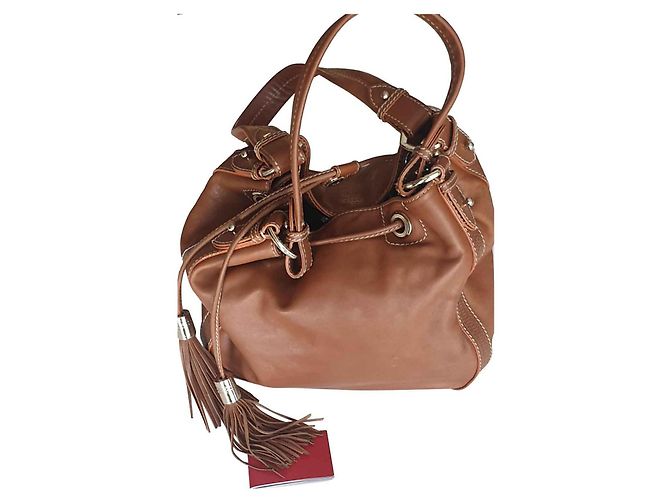 Bolsa Lancel de couro marrom claro Castanho claro