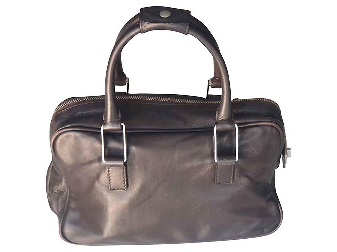 Bolso de mano Lancel de piel negra Negro