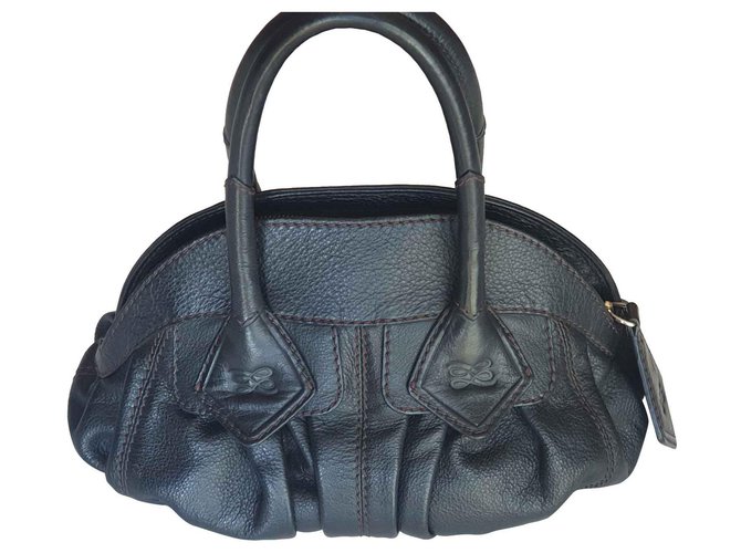 Lancel Handbags Black Leather  ref.132375