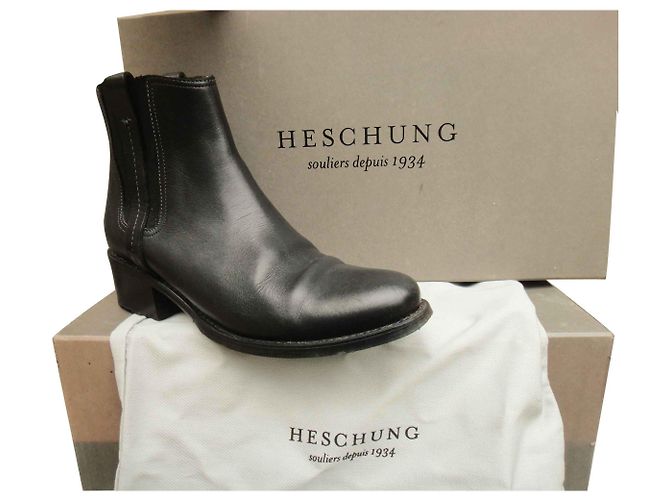 bottines Heschung type chelsea boots Noir