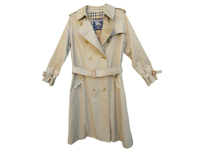 trench-coat Burberry vintage taille 38 (10 UK) Coton Polyester Beige  ref.132412