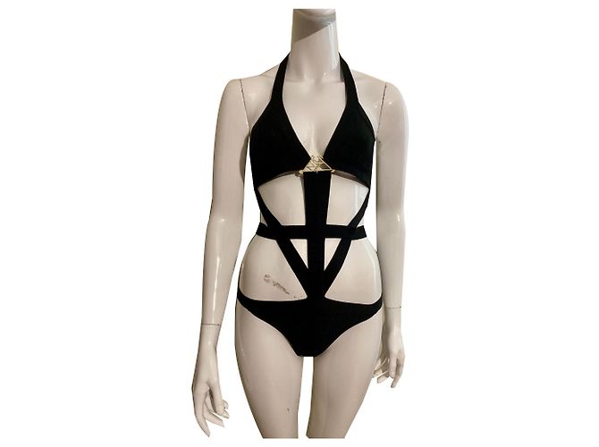Herve Leger Monokini preto