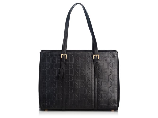 Céline Celine Black Leather Tote Bag  ref.132514