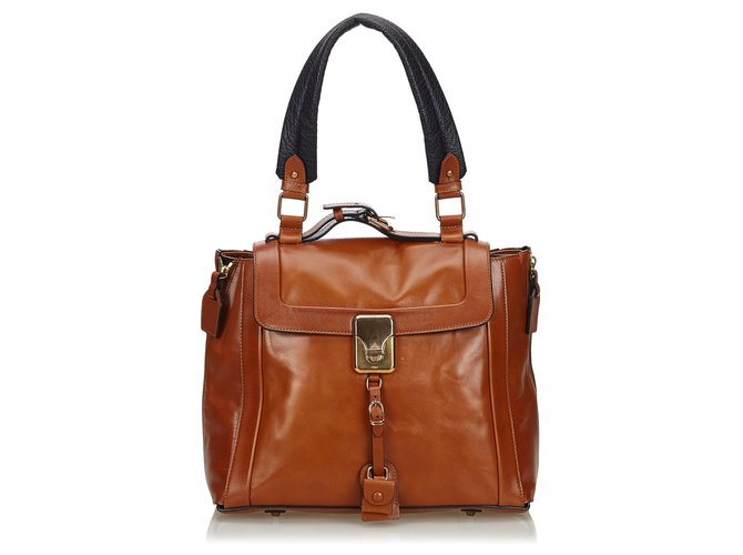 Chloé Chloe Brown Leather Tote Bag  ref.132535