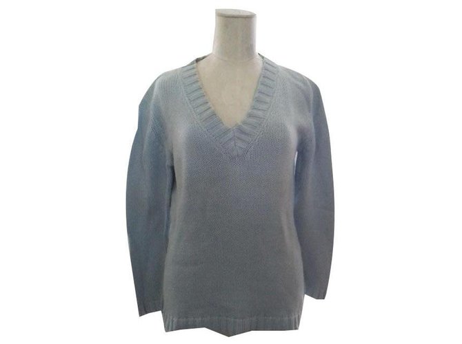 Autre Marque Hellblauer Baumwollpullover 