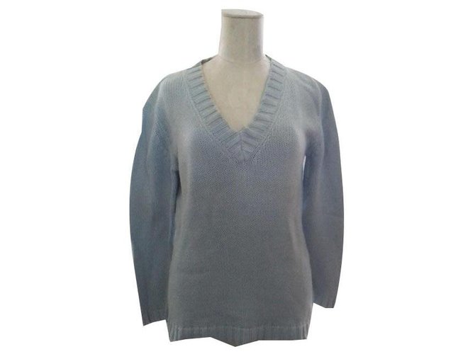 Autre Marque Light blue sweater Cotton  ref.132619
