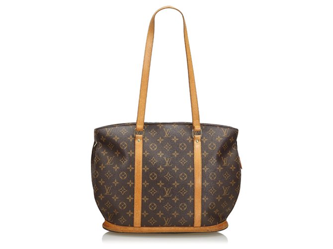 Louis Vuitton Brown Monogram Babylone Leather Cloth  ref.132770