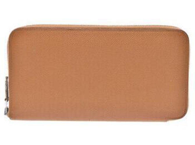 Hermès Azaplong Wallet Brown Leather  ref.132850
