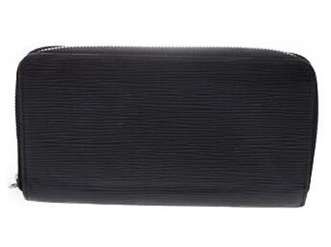 Louis Vuitton Zippy Wallet Cuir Noir  ref.132965