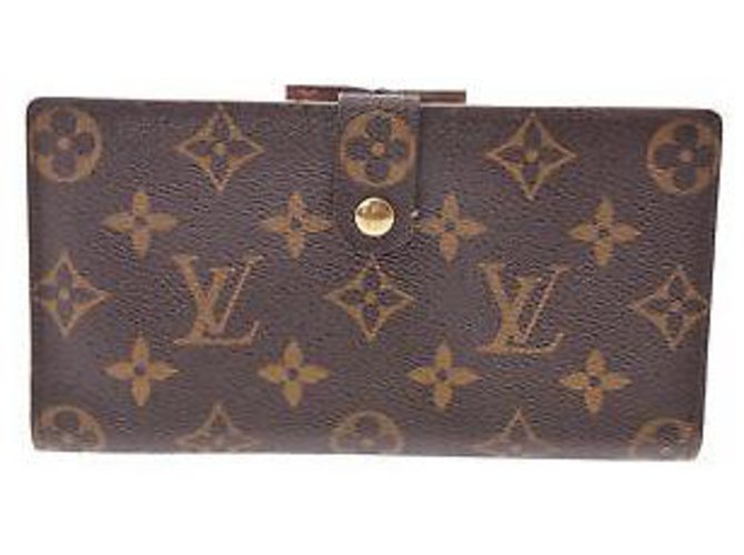 Louis Vuitton Continental Clutch Brown Leather  ref.132966