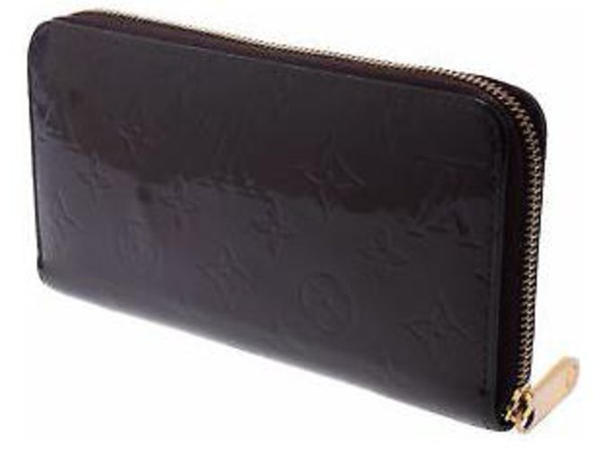 Louis Vuitton Zippy Wallet Black Patent leather  ref.132980