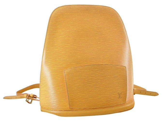 Louis Vuitton Gobelins Amarelo Couro  ref.133091