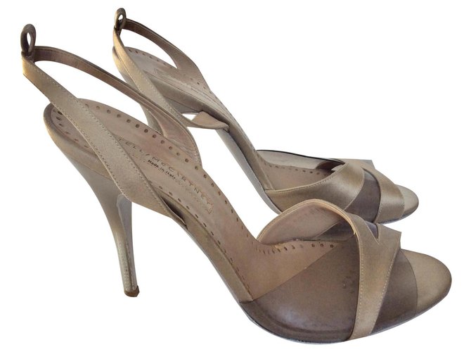 Stella Mc Cartney Spikey high-heels Beige Cloth Plastic  ref.133102