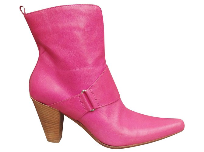 new Sartore boots Pink Leather  ref.133228