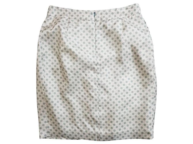 Falda de seda Fabiana Filippi Verde Multicolor