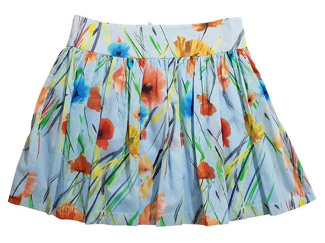 Falda de flores Alice + Olivia de algodón Multicolor