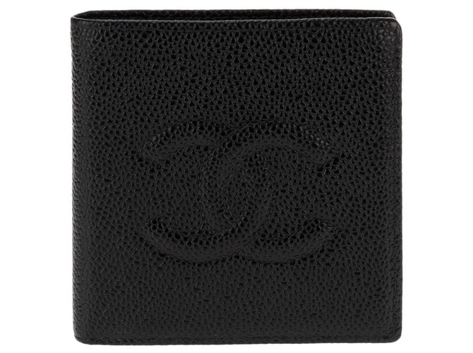 Chanel Wallets Black Leather  ref.133276