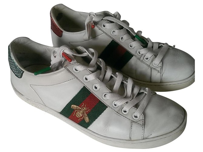 Gucci Ace White Leather  ref.133339