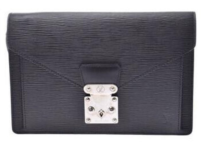 Louis Vuitton Cartable Black Leather  ref.133344