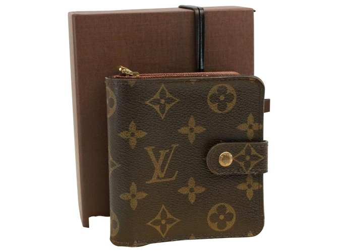 Louis Vuitton Brieftasche Braun Leinwand  ref.133358